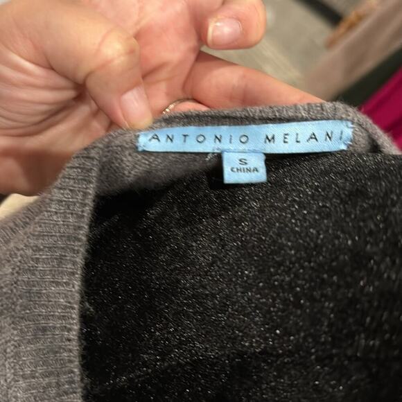 ANTONIO MELANI cashmere Charcoal Sweater - Picture 2 of 4